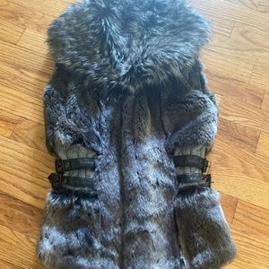 Faux fur vest